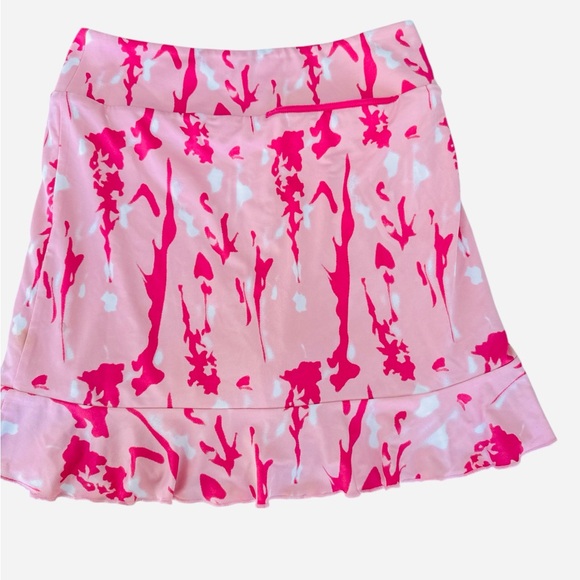 Golftini New with Tags Mamma Mia Pink Pull On Ruffle Golf Skort Skirt - Picture 6 of 8